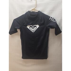 Roxy Swim Top Girls Size 7 Black